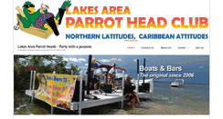 Desktop Screenshot of lakesareaparrotheads.com