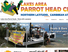 Tablet Screenshot of lakesareaparrotheads.com